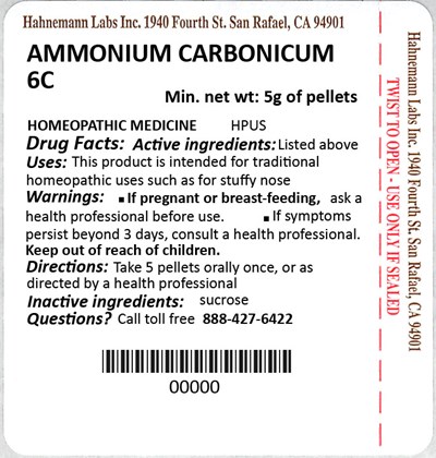 Ammonium Carbonicum 6c 5g (Ammonium Carbonicum 6c 5g)